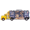 Ciężarówka, Transporter + Auta, Otwierana Laweta, Pojazdy Budowlane 8w1, Światło, Dźwięk