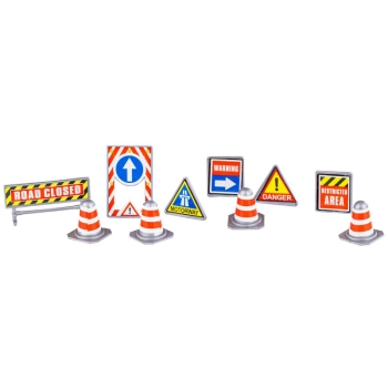 Ciężarówka, Transporter + Auta, Otwierana Laweta, Pojazdy Budowlane 8w1, Światło, Dźwięk