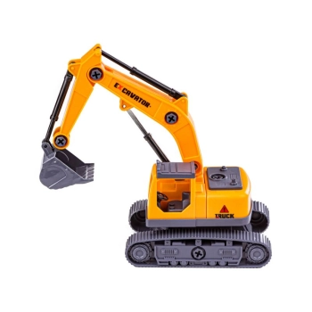 Ciężarówka, Koparka, Samochód, Laweta Do Rozkręcania, Transporter 79 Elementów Auto Do Skręcania