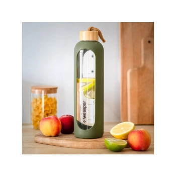 Butelka szklana Wessper Activemax Crystalline 1000ml - oliwkowy