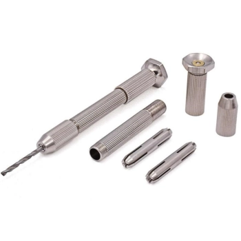 Wiertarka ręczna dociskowa + Wiertła, 50 Sztuk Wierteł