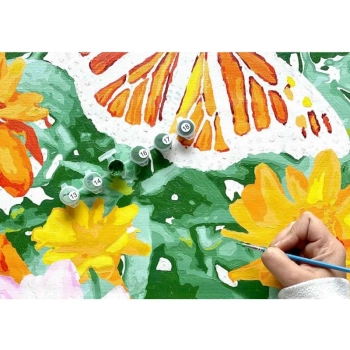 OBRAZ MALOWANIE PO NUMERACH RAMA 50x40cm PARK JESIENIĄ