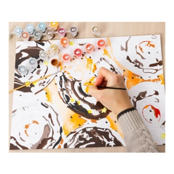 OBRAZ MALOWANIE PO NUMERACH RAMA 50x40cm POLE LAWENDY