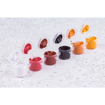 OBRAZ MALOWANIE PO NUMERACH RAMA 40x50cm RETRO GARBUS