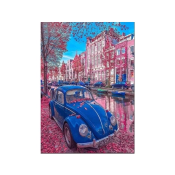 OBRAZ MALOWANIE PO NUMERACH RAMA 40x50cm RETRO GARBUS