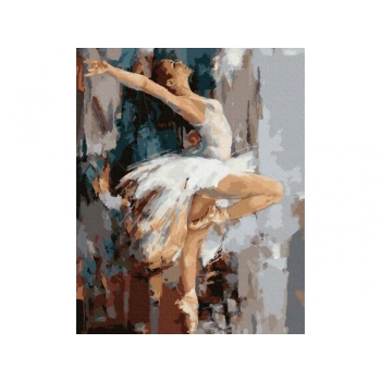 OBRAZ MALOWANIE PO NUMERACH RAMA 40x50cm BALETNICA W TAŃCU