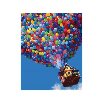 OBRAZ MALOWANIE PO NUMERACH RAMA 40x50cm ODLOT - KOLOROWE BALONY