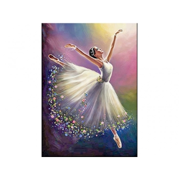 OBRAZ MALOWANIE PO NUMERACH RAMA 40x50cm TAŃCZĄCA BALETNICA
