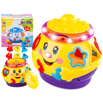 Interaktywny Garnuszek Muzyczny Klocki Sorter