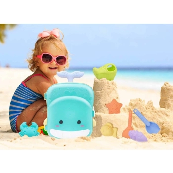 Zestaw Do Zabawy W Piasku, Walizka + Akcesoria Foremki Piaskownica