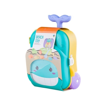 Zestaw Do Zabawy W Piasku, Walizka + Akcesoria Foremki Piaskownica