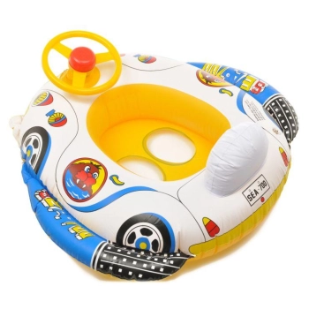 Nadmuchiwany Ponton, Koło Z Kierownicą I Klaksonem