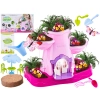 RÓŻOWY Zestaw Małego Ogrodnika UPRAWA Nawilżacz do roślin, Domek Dla Lalek, Doniczka Na Rośliny