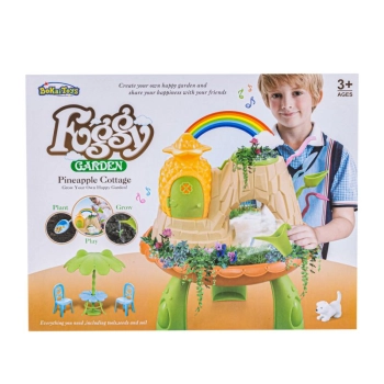 Zestaw Małego Ogrodnika UPRAWA Nawilżacz do roślin, Stolik, Domek Dla Lalek, Doniczka Na Rośliny