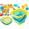 Składane Silikonowe Wiaderko + Akcesoria, Foremki Zestaw Do Zabawy W Piasku
