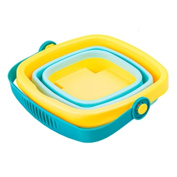 Składane Silikonowe Wiaderko + Akcesoria, Foremki Zestaw Do Zabawy W Piasku