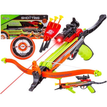Kusza Dla Dzieci Łuk, 3 Strzały, Tarcza, Laserowy Celownik