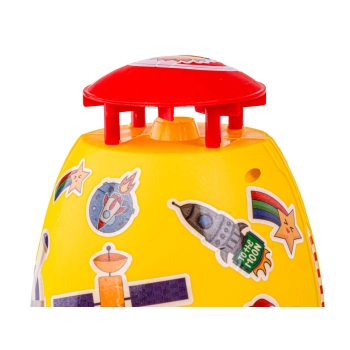 RAKIETA WODNA Wyrzutnia rakiety wodnej, Water Rocket, Zraszacz, ŻÓŁTA KOSMICZNA