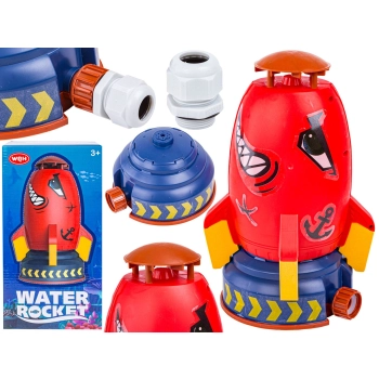 RAKIETA WODNA Wyrzutnia rakiety wodnej, Water Rocket, Zraszacz, CZERWONY REKIN