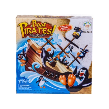 Gra Zręcznościowa Balansujący Okręt Piracki Statek Balansujące Pingwiny na Statku