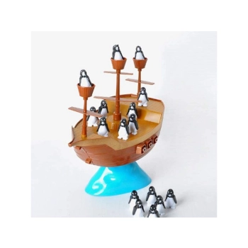 Gra Zręcznościowa Balansujący Okręt Piracki Statek Balansujące Pingwiny na Statku