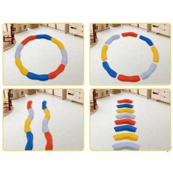 Ścieżka Sensoryczna Dla Dzieci KAMIENIE BALANSUJĄCE Do Ćwiczenia Równowagi 8 Szt Trening Równowagi