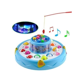 Gra WĘDKOWANIE, Rybki, Łowienie Rybek, 2 Jeziorka, Podświetlenie, Dźwięk