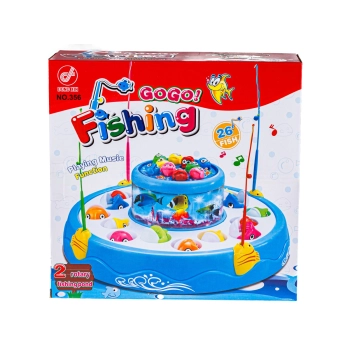 Gra WĘDKOWANIE, Rybki, Łowienie Rybek, 2 Jeziorka, Podświetlenie, Dźwięk