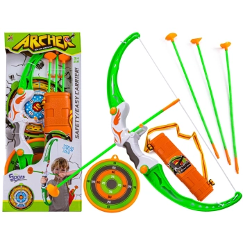 Zestaw Łuczniczy, Łuk + Akcesoria, Strzały, Tarcza