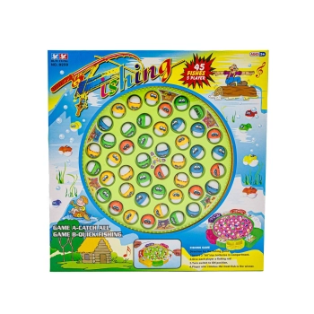 Gra rodzinna - wędkowanie, łowienie ryb - 5 wędek, 45 rybek Przecena 2