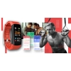 Smartband Giewont Czarny GW200-1 + Pasek Czerwony