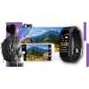 Smartband Giewont Czarny GW200-3 + Pasek Fioletowy