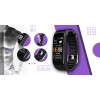 Smartband Giewont Czarny GW200-3 + Pasek Fioletowy