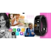 Smartband Giewont Czarny GW200-4 + Pasek Różowy