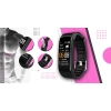 Smartband Giewont Czarny GW200-4 + Pasek Różowy