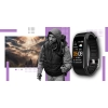 Smartband Giewont Czarny GW200-8 + Pasek Jasnofioletowy