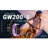 Smartband Giewont Czarny GW200-8 + Pasek Jasnofioletowy
