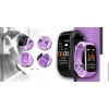 Smartband Giewont Czarny GW200-8 + Pasek Jasnofioletowy