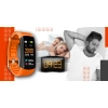 Smartband Giewont Czarny GW200-9 + Pasek Pomarańczowy