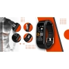 Smartband Giewont Czarny GW200-9 + Pasek Pomarańczowy