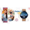Smartwatch Damski Giewont GW330-1 Różowe Złoto-Róż Pudrowy Pasek Silikonowy + Bransoleta Różowe Złoto