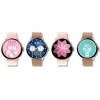 Smartwatch Damski Giewont GW330-1 Różowe Złoto-Róż Pudrowy Pasek Silikonowy + Bransoleta Różowe Złoto