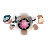 Smartwatch Damski Giewont GW330-1 Różowe Złoto-Róż Pudrowy Pasek Silikonowy + Bransoleta Różowe Złoto