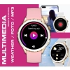 Smartwatch Damski Rubicon RNCF02-2 Złoty + Pasek Różowy