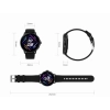 Smartwatch Damski GRAVITY GT12-6 Fioletowy Pasek Silikonowy + Srebrna Bransoleta