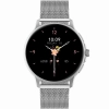 Smartwatch Damski GRAVITY GT12-6 Fioletowy Pasek Silikonowy + Srebrna Bransoleta