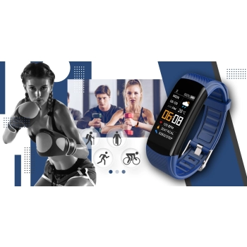 Smartband Giewont Czarny GW200-6 + Pasek Granatowy