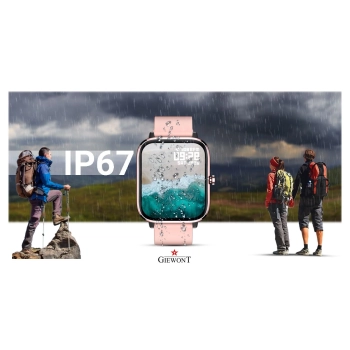 Smartwatch Giewont GW230-1 Różowe Złoto-Różowy