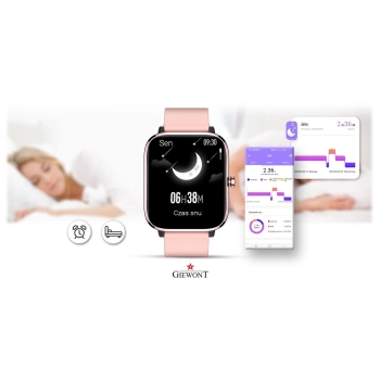 Smartwatch Giewont GW230-1 Różowe Złoto-Różowy