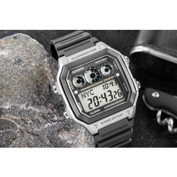 Zegarek Męski CASIO 10 bar do Pływania AE-1300WH-8AVDF